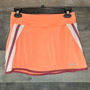 Peach White and Maroon Nike Athletic Skirt